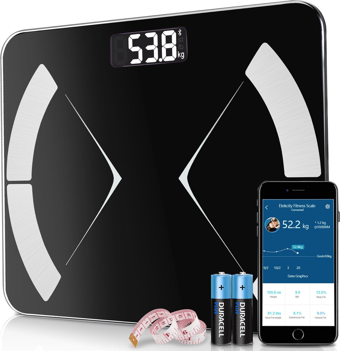 Balance Intelligente Bluetooth – Analyse corporelle complète