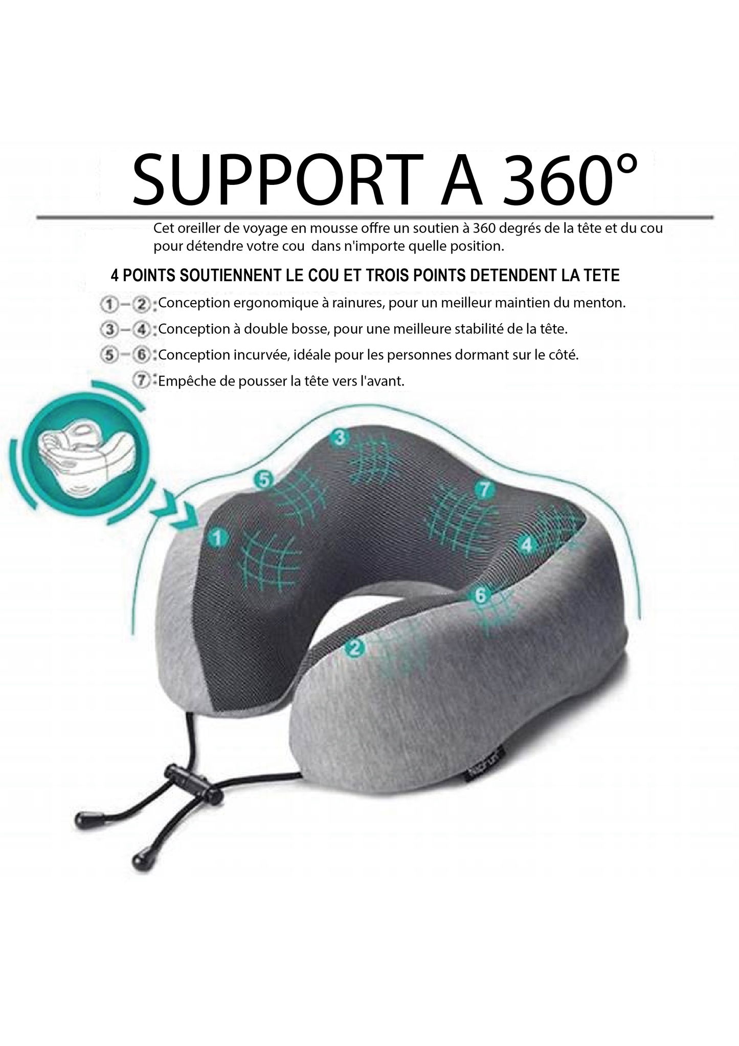 COUSSIN CERVICAL ERGONOMIQUE